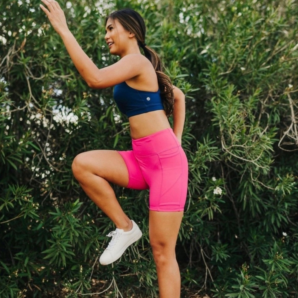 Senita Athletics Baseline 5” Running/Lifting Shorts - Punch Pink - Size Small